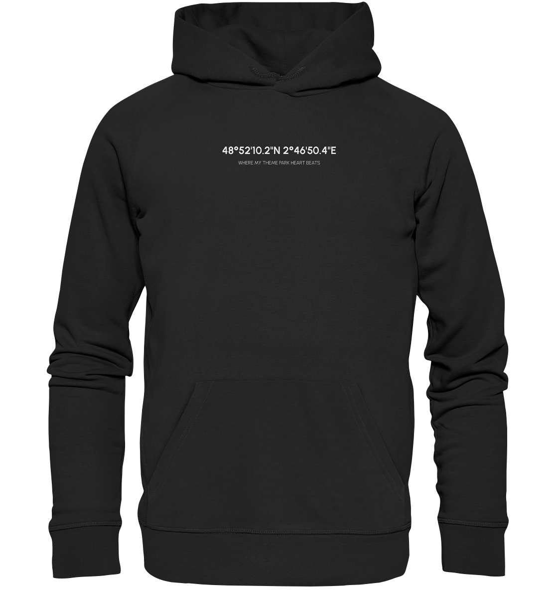 Koordinaten Marne-la-vallée - Organic Hoodie