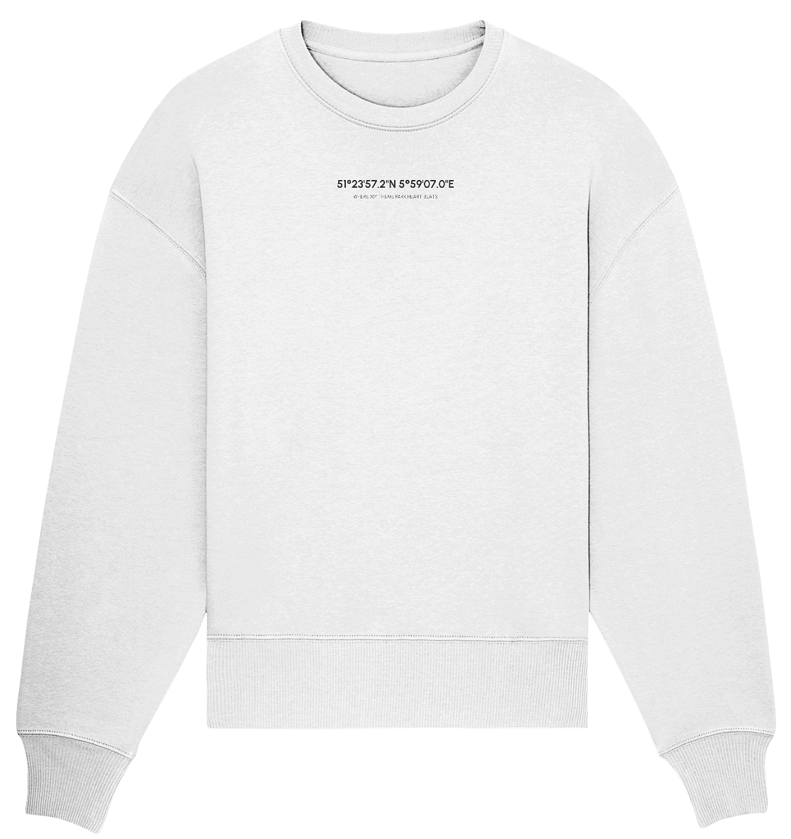 Koordinaten Sevenum - Organic Oversize Sweatshirt